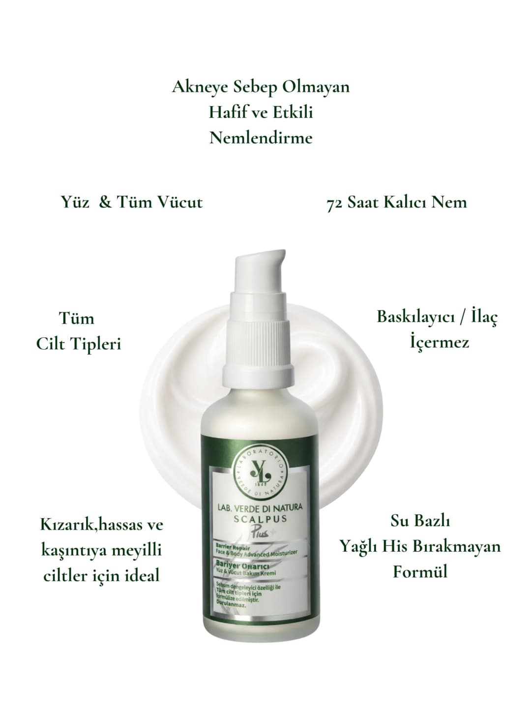SCALPUS PLUS+  Hassas Cilt İçin Bariyer Onarıcı Kremi